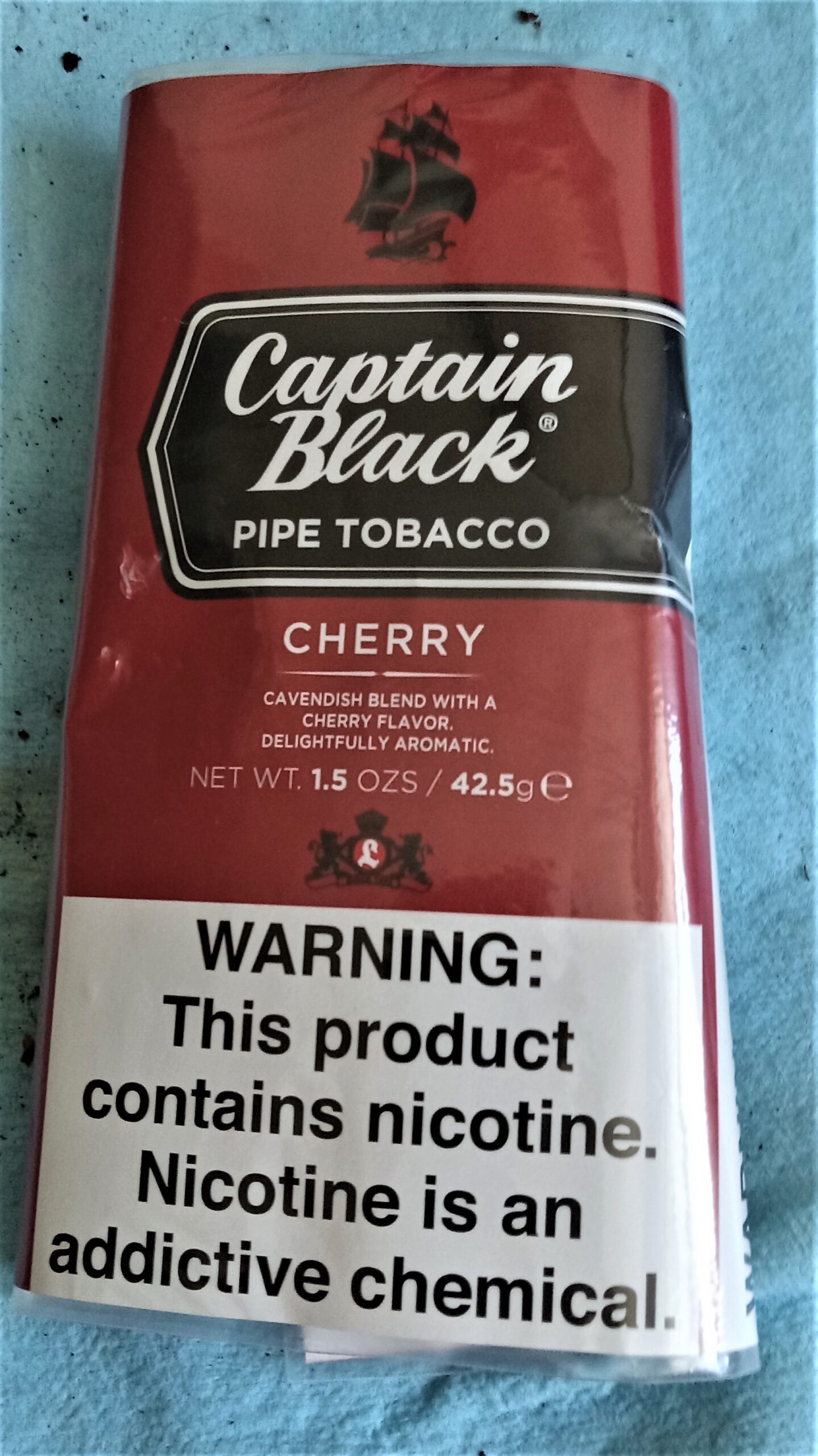 Pouch of cherry flavored pipe tobacco 20221026