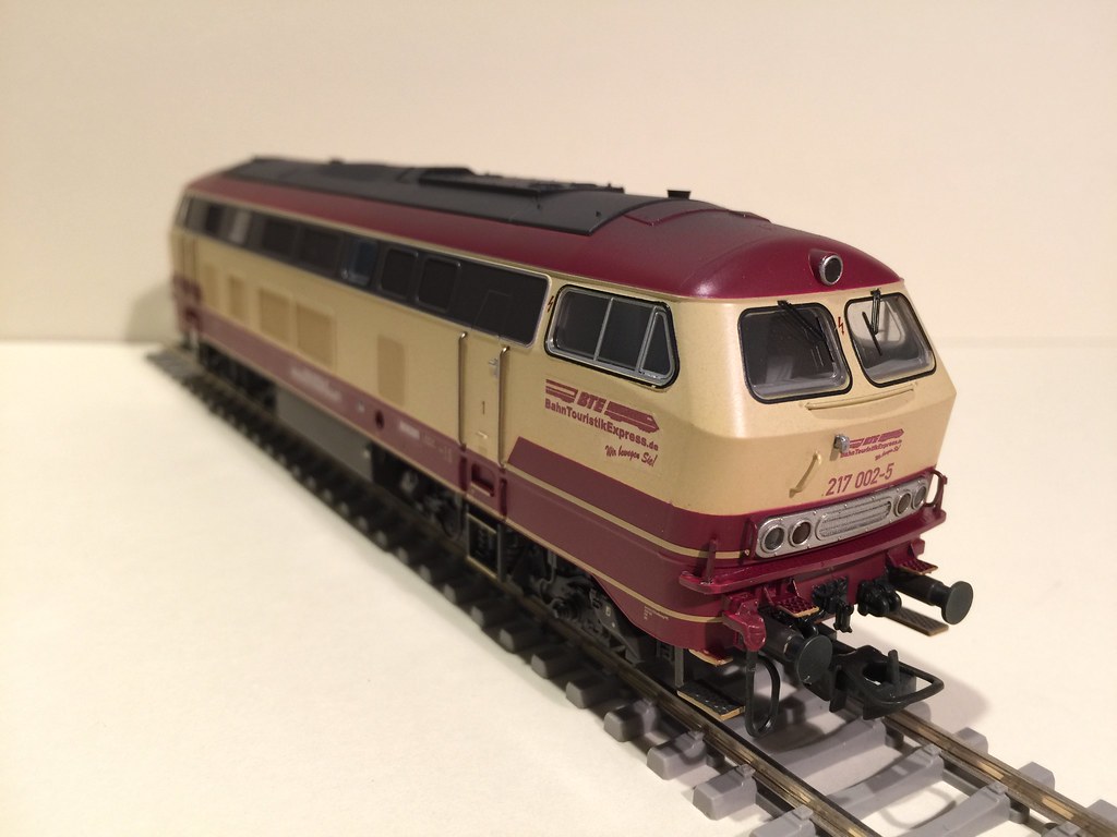 BahnTouristikExpress GmbH 217002-5 HO Scale, custom decals by Andreas Nothaft, Lilliput Model