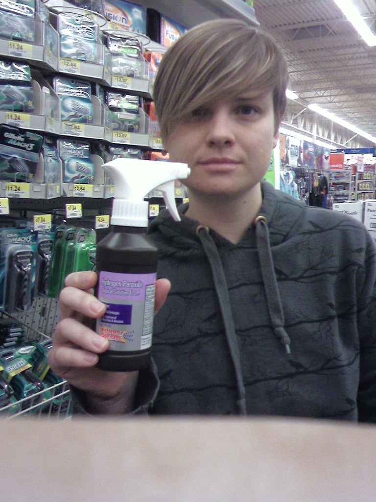 hydrogen peroxide spray bottle
