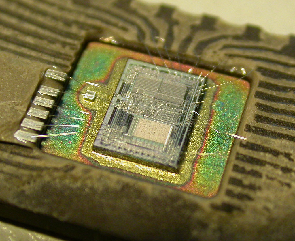 Old processor's die