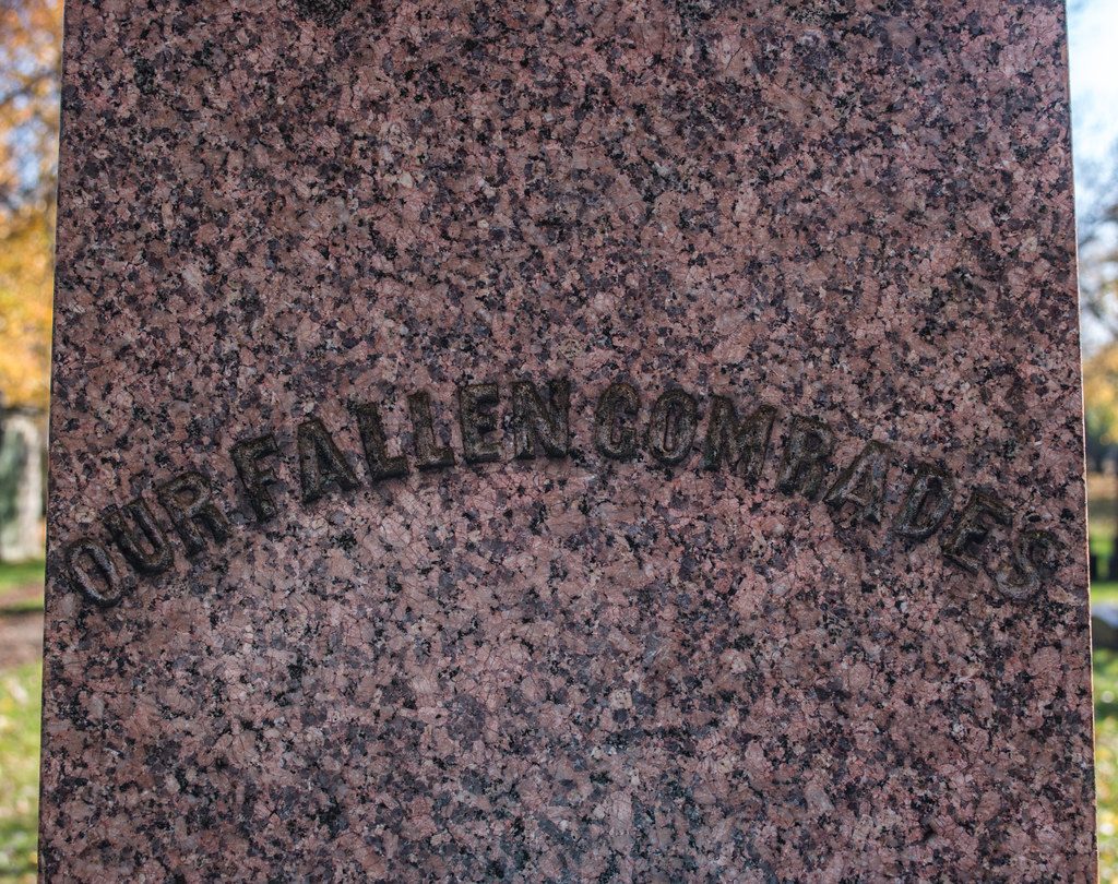 inscription 01 - Grand Army of the Republic Memorial - Monroe Street Cemetery