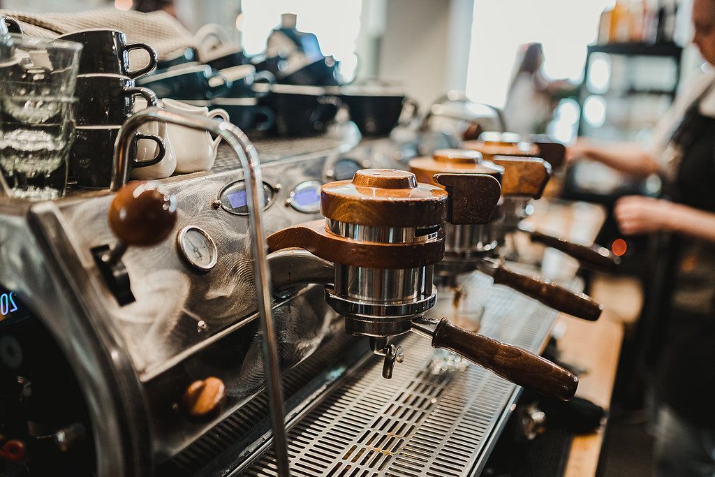 Commercial Espresso Machine at Coffee Shop