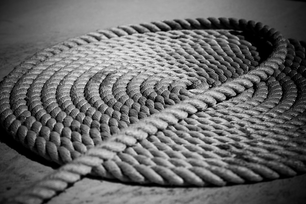 Coiled rope