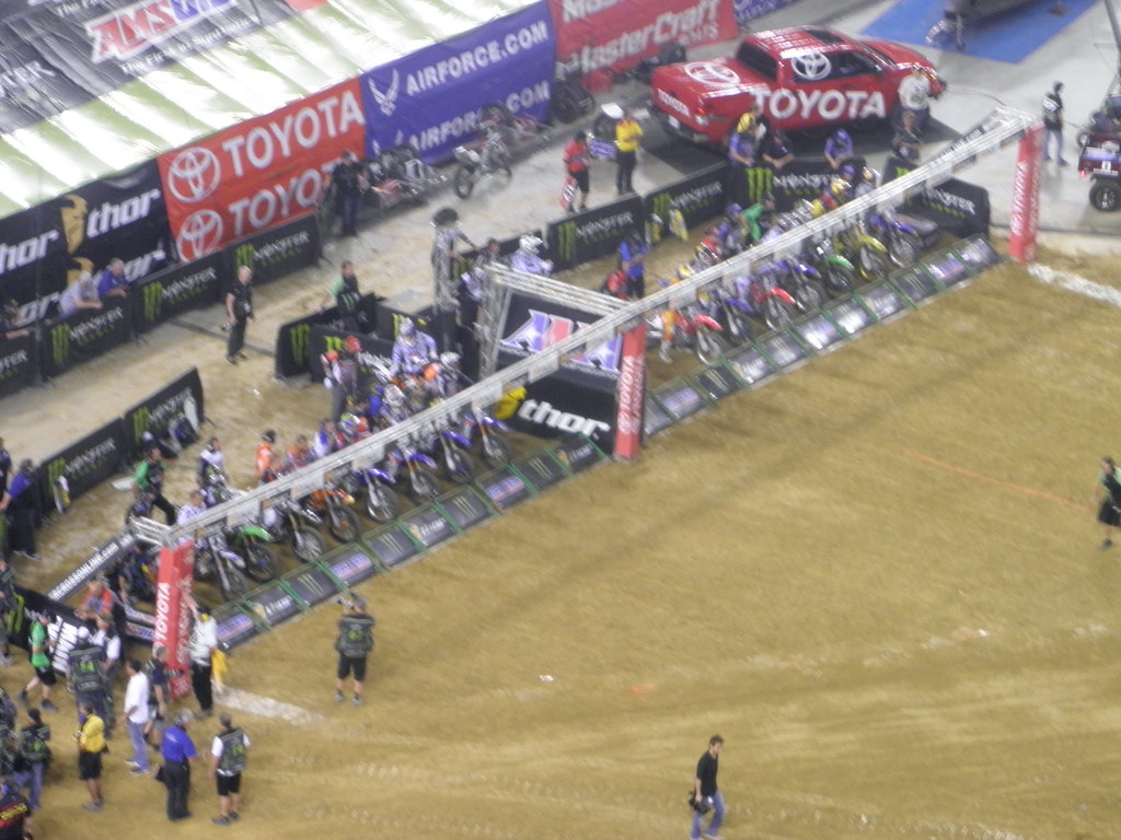 Starting gate for Supercross