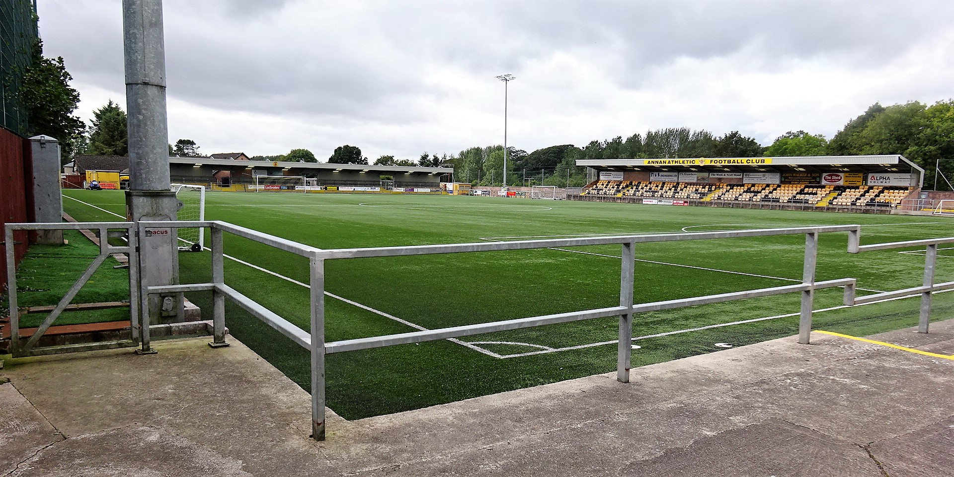 Galabank Football Stadium stands, Annan, Scotland