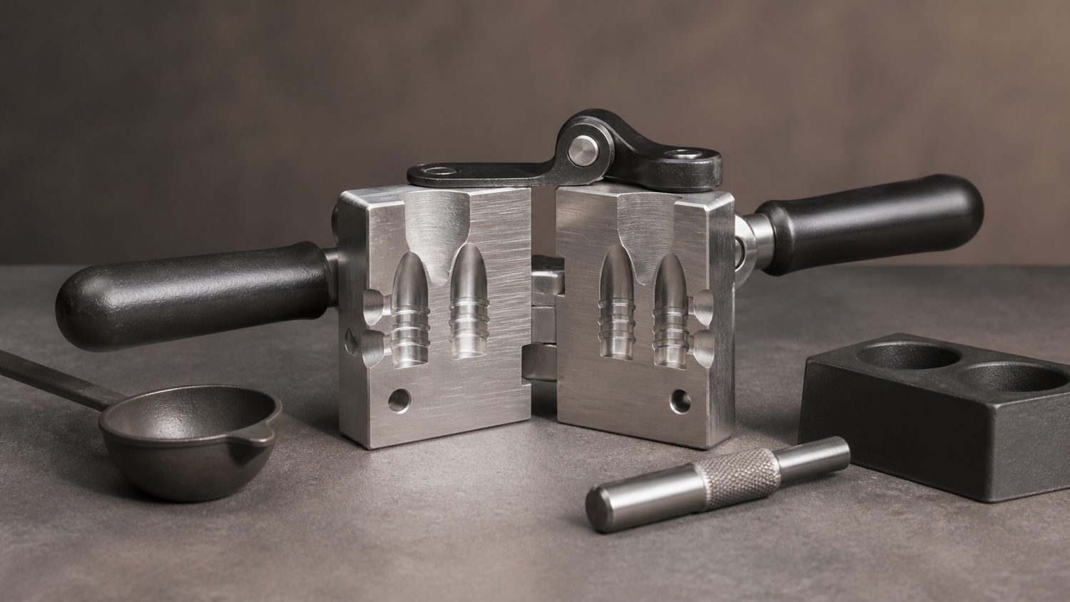 Illustration for 9mm cast bullet mold