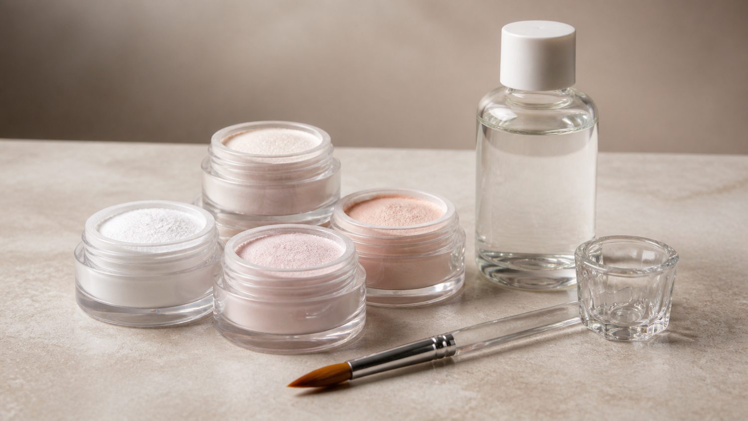 Illustration for acrylic powder and monomer