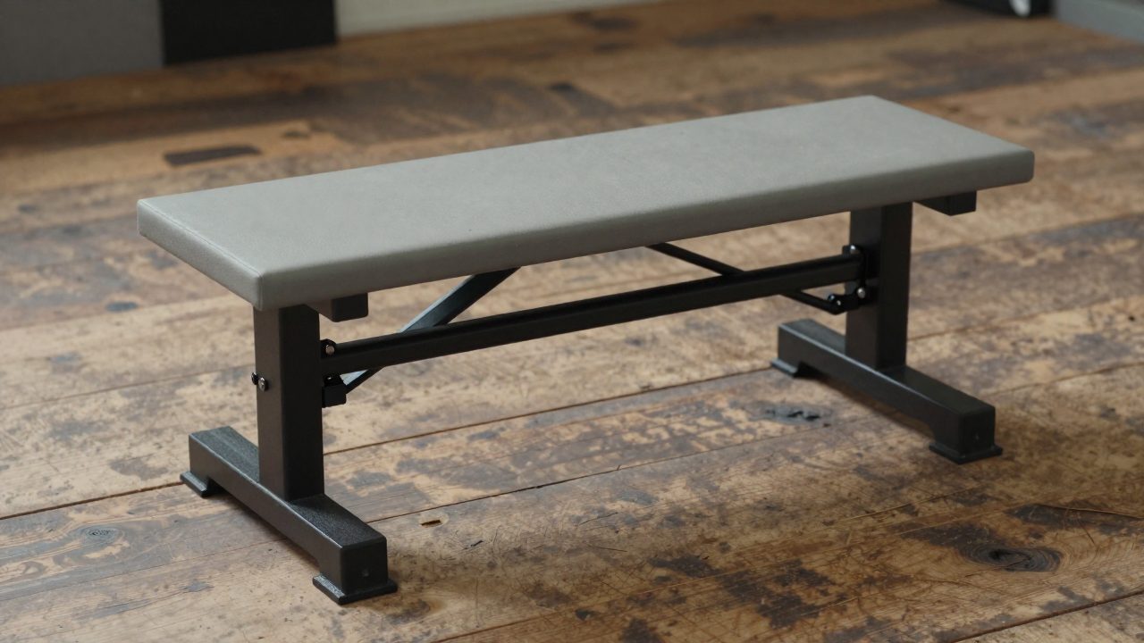 Illustration for adjustable weight bench for tall person