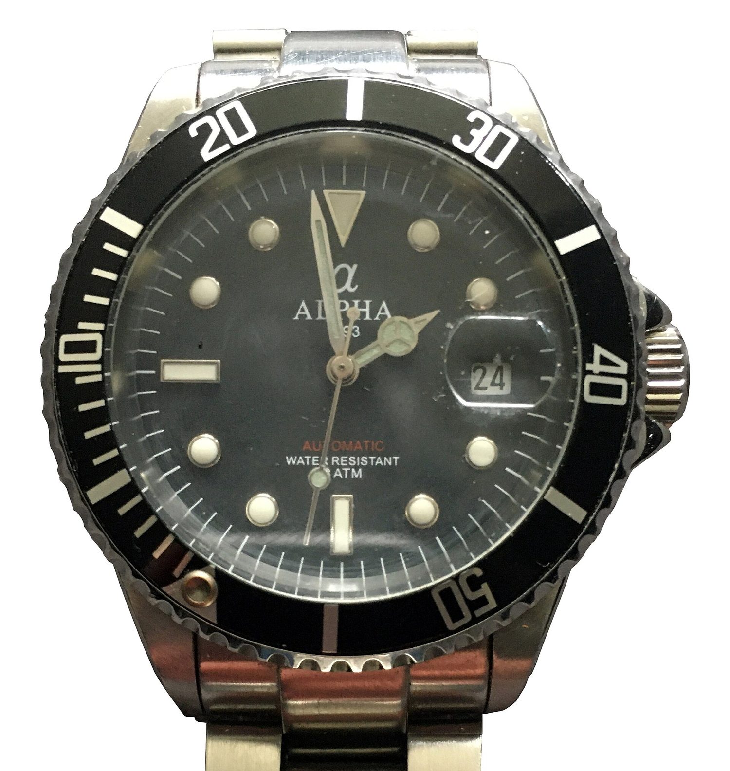 Alpha watches - analog automatic watch, edited without background