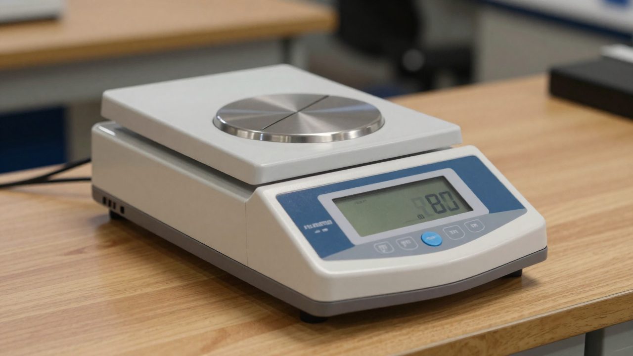 Illustration for analytical balance for the money