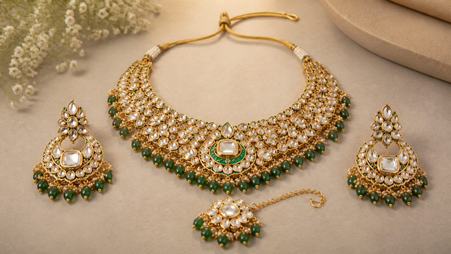 Illustration for artificial jewellery sets in india