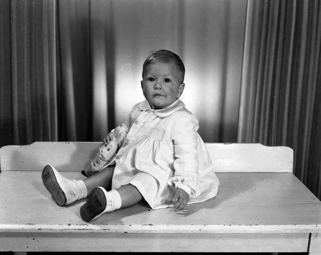 Baby Rasmussen with Rabbit
