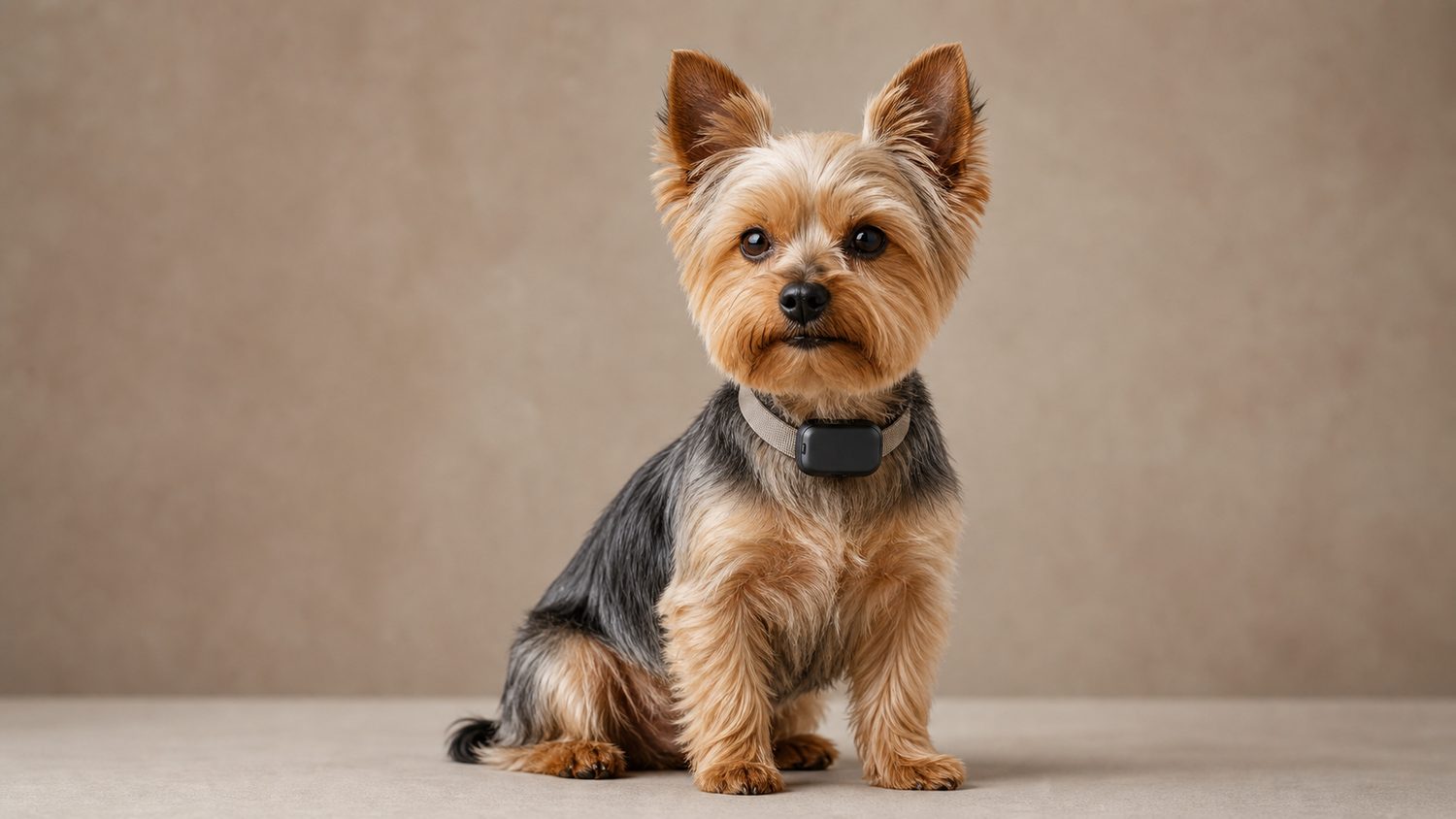 Illustration for bark collar for yorkie