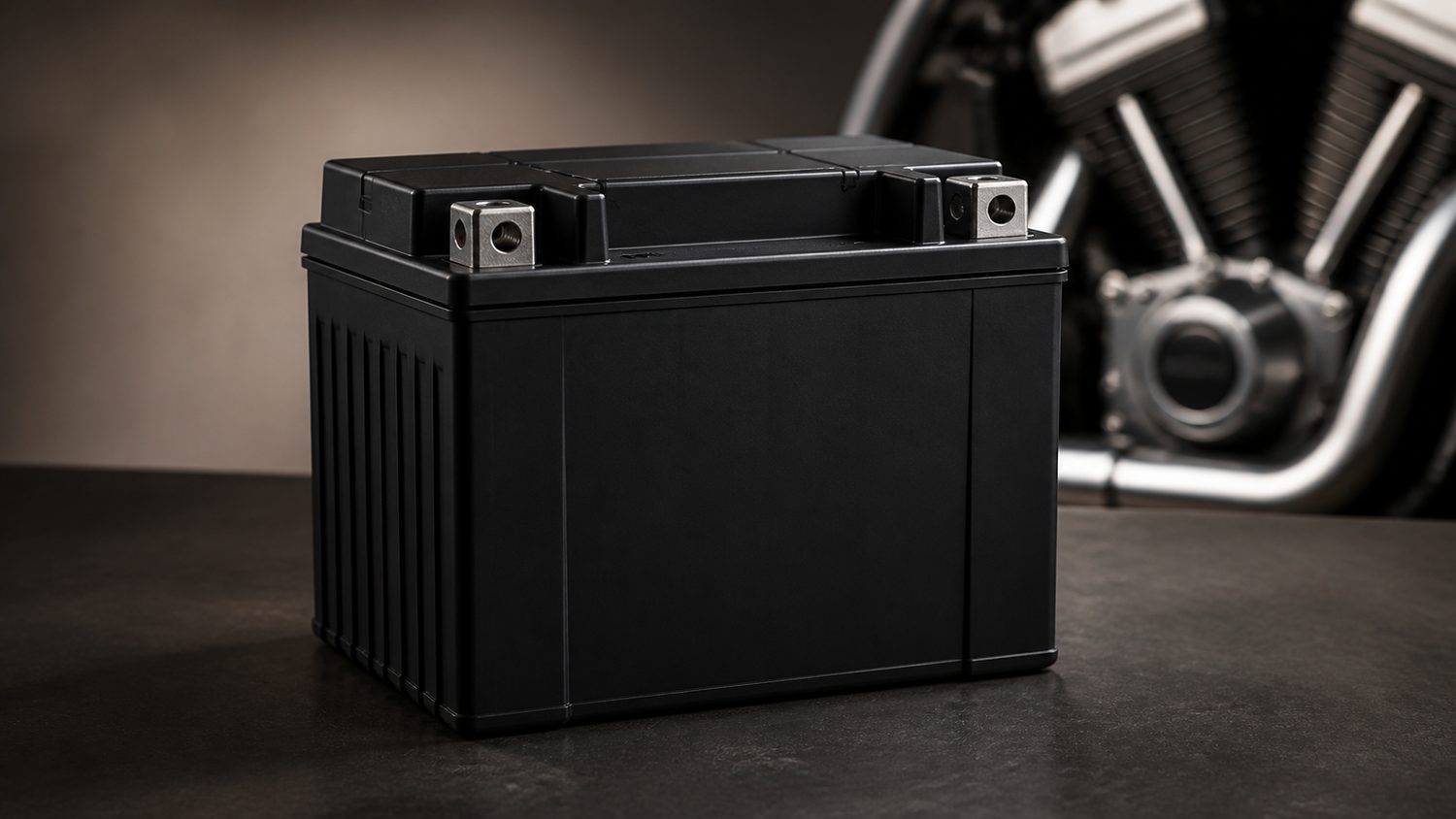Illustration for battery for high compression harley