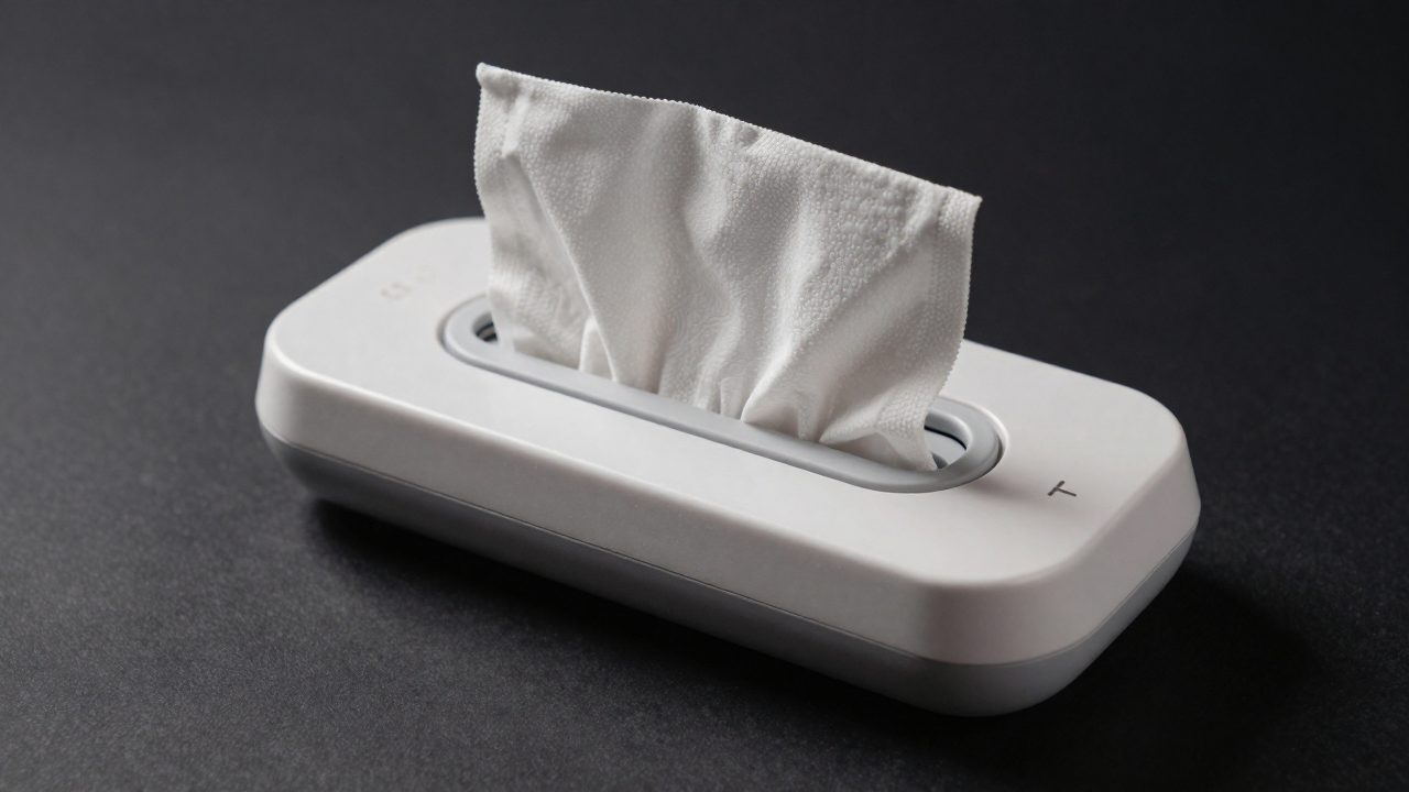 Illustration for battery operated wipe warmer