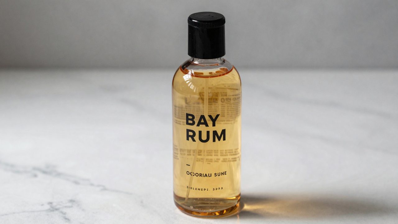 Illustration for bay rum hair tonic