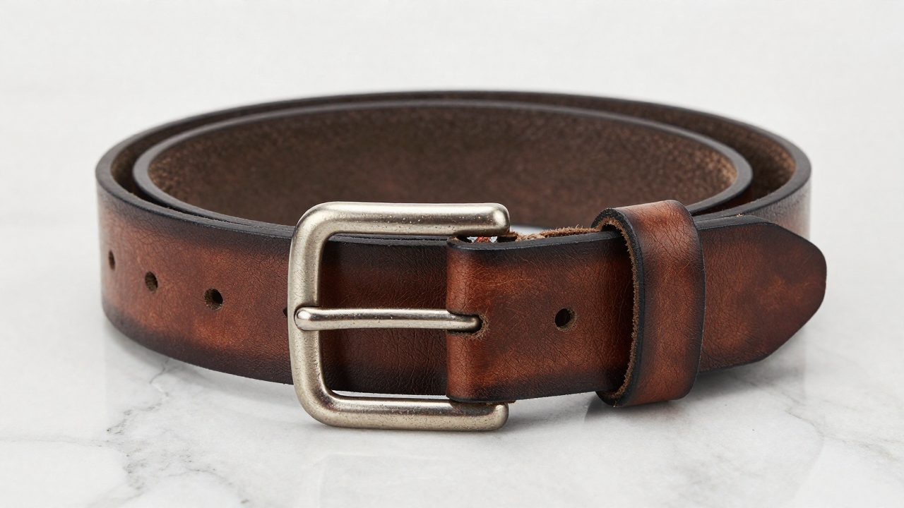 Illustration for belt for overweight man