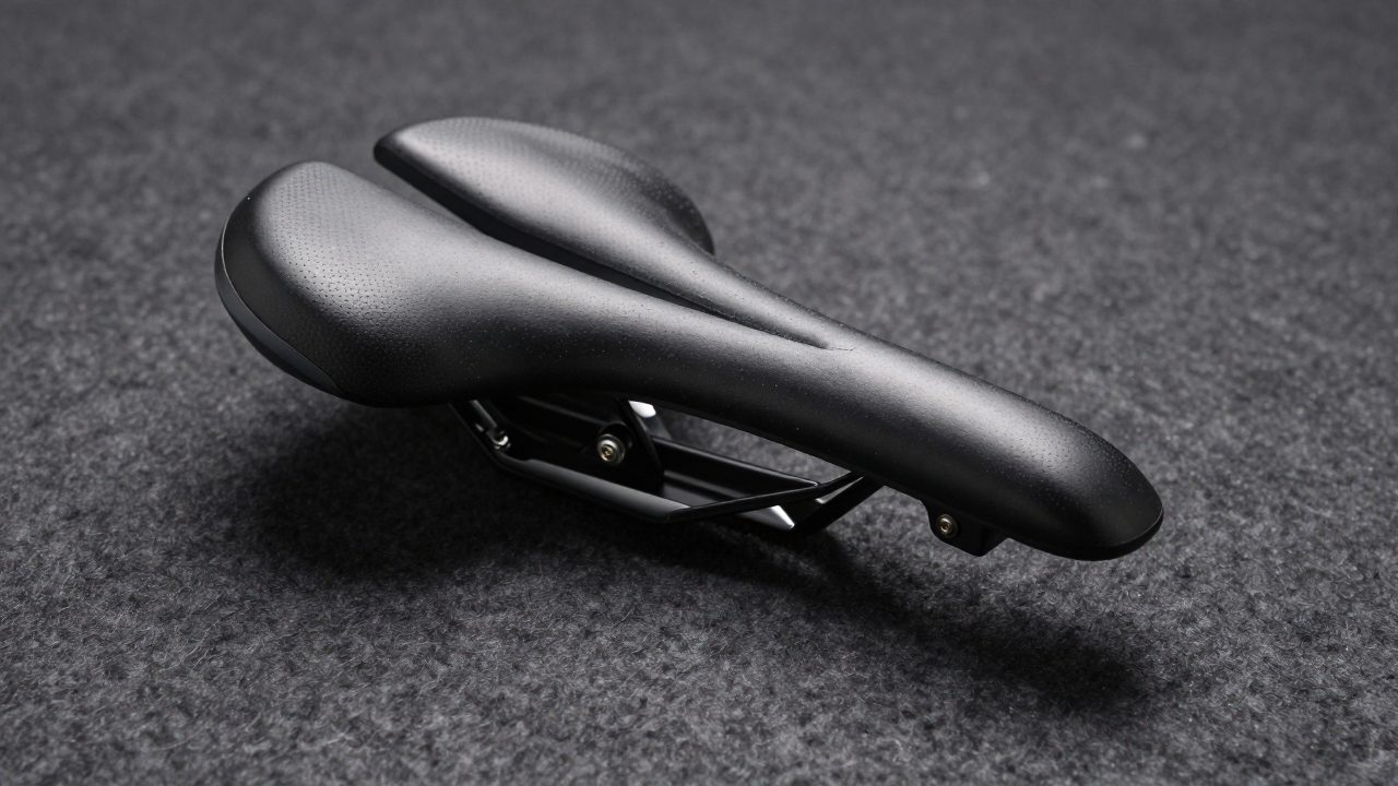 Illustration for bicycle seat for hemorrhoid sufferers