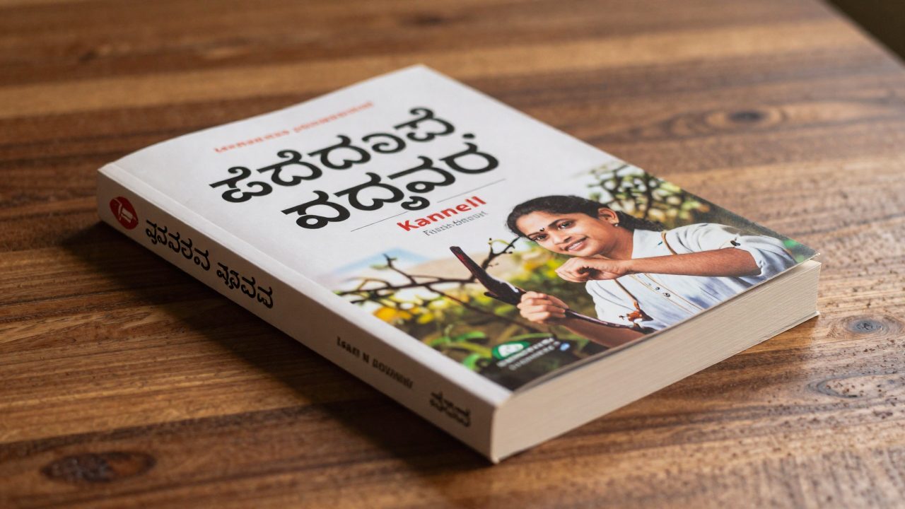Illustration for book to learn kannada