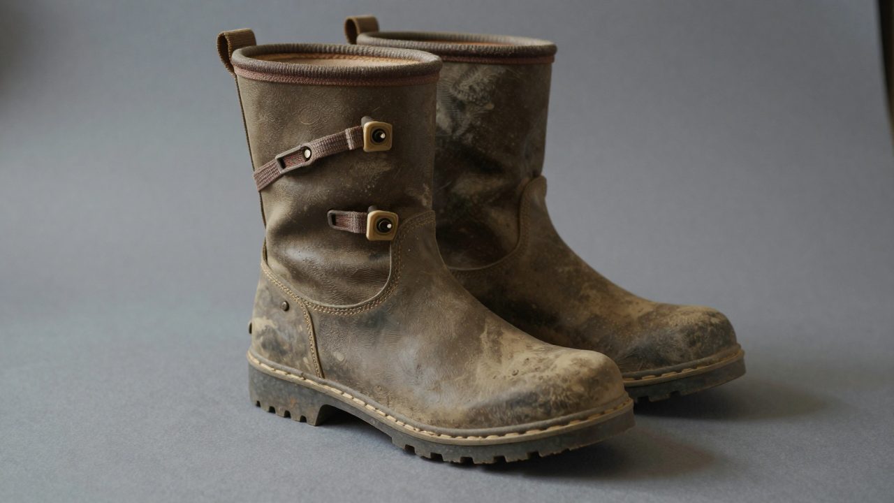 Illustration for boots for pest control