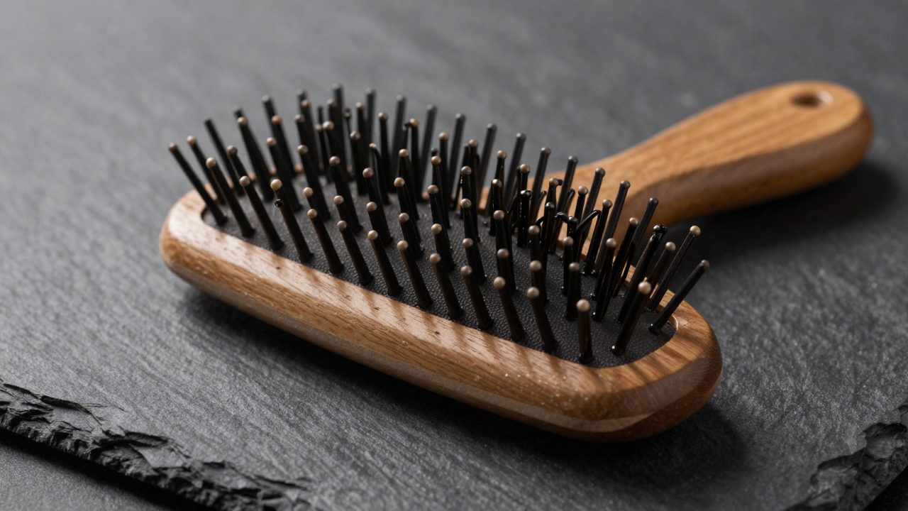 Illustration for brush for relaxed african american hair