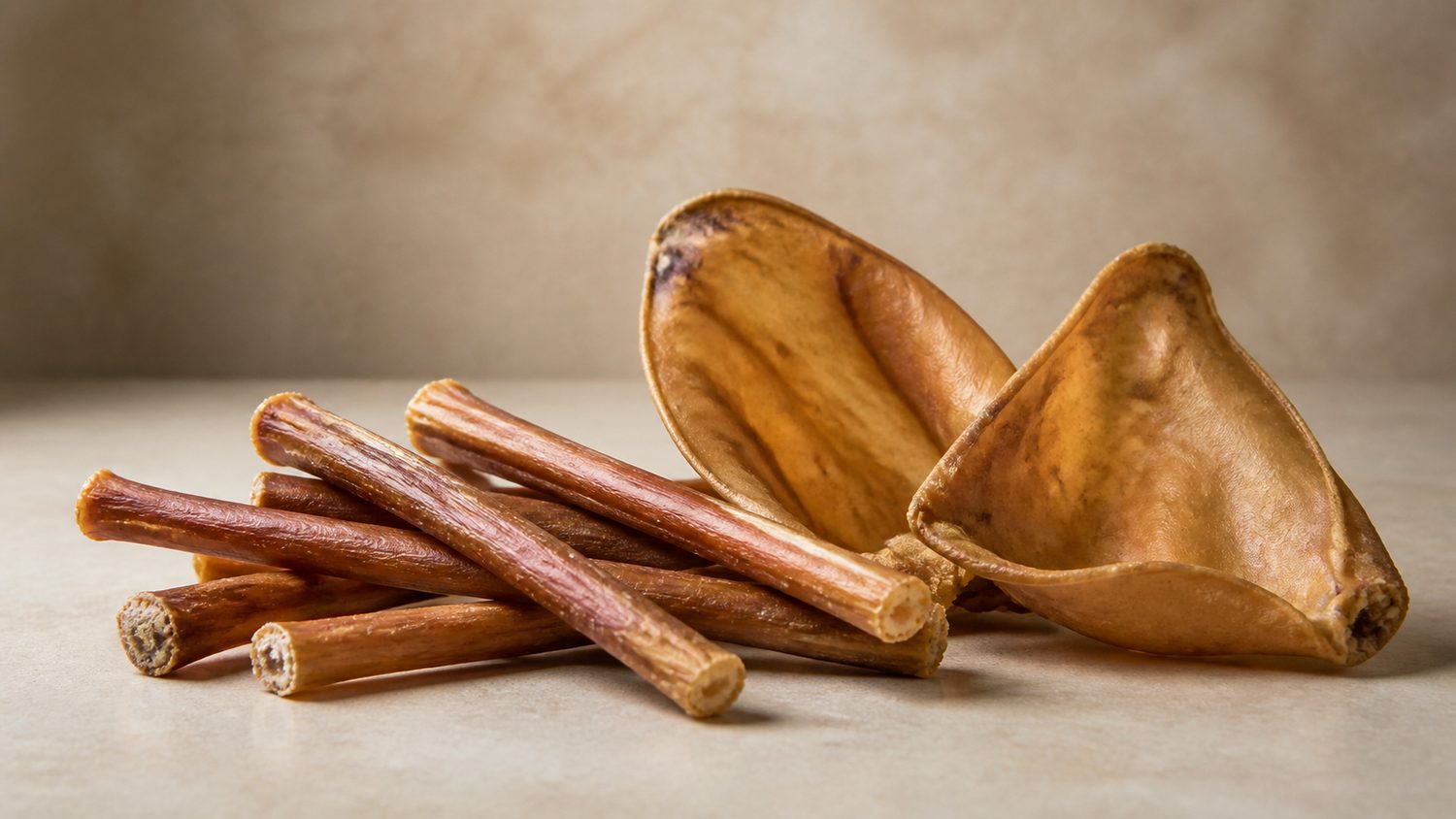 Illustration for bully sticks cow ears