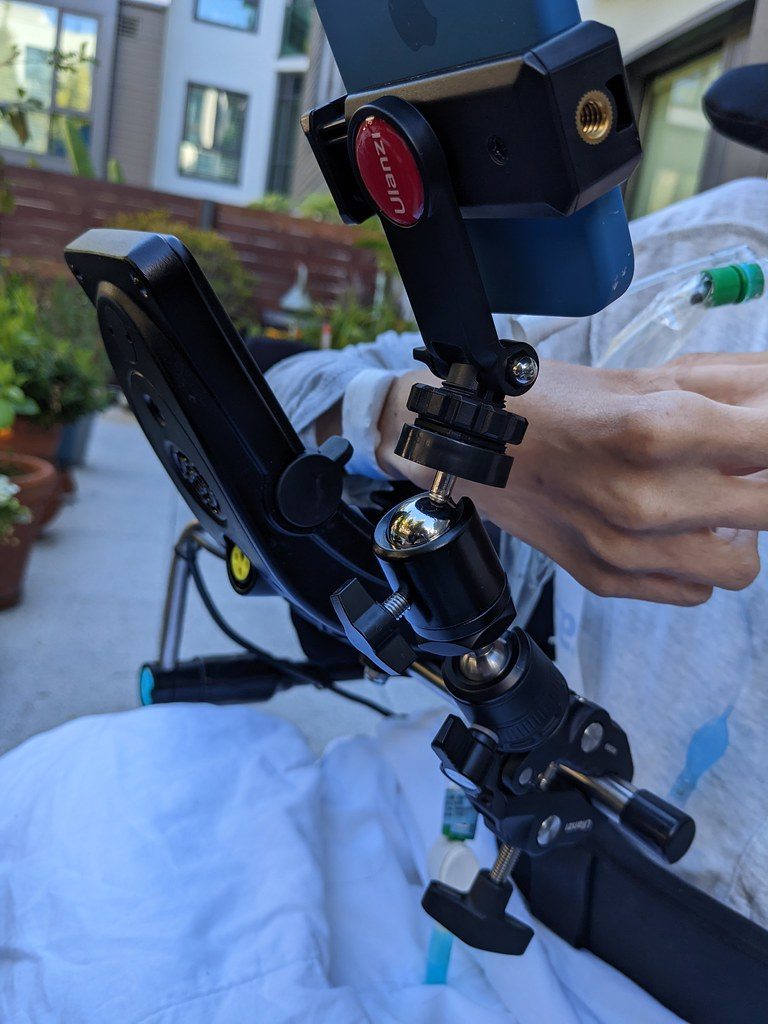 Clamps and phone mount for Alice