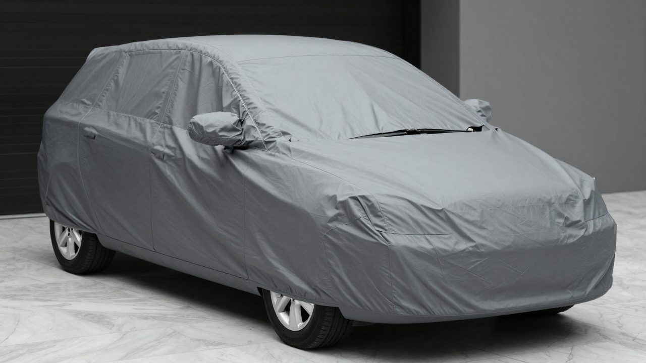 Illustration for car cover for vw golf