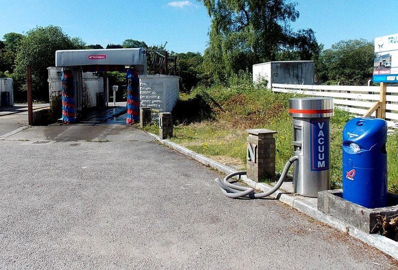 Car wash and vacuum area at Llanharan Service Station - geograph.org.uk - 4035197