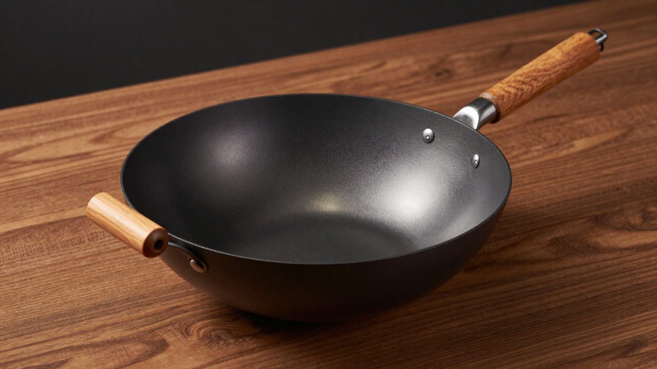 Illustration for carbon steel wok for electric stove
