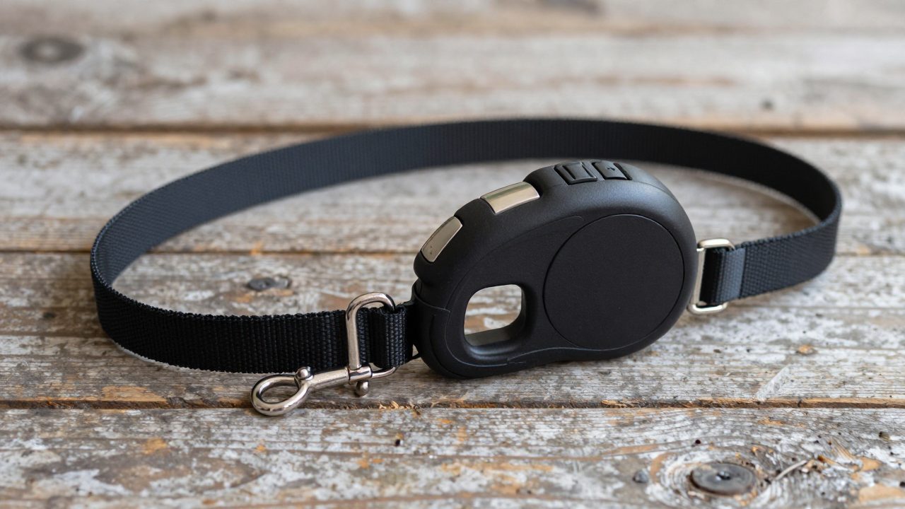 Illustration for chew proof retractable dog leash