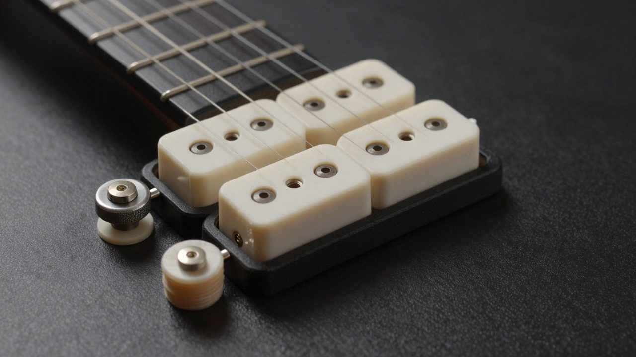 Illustration for classical guitar pickup system