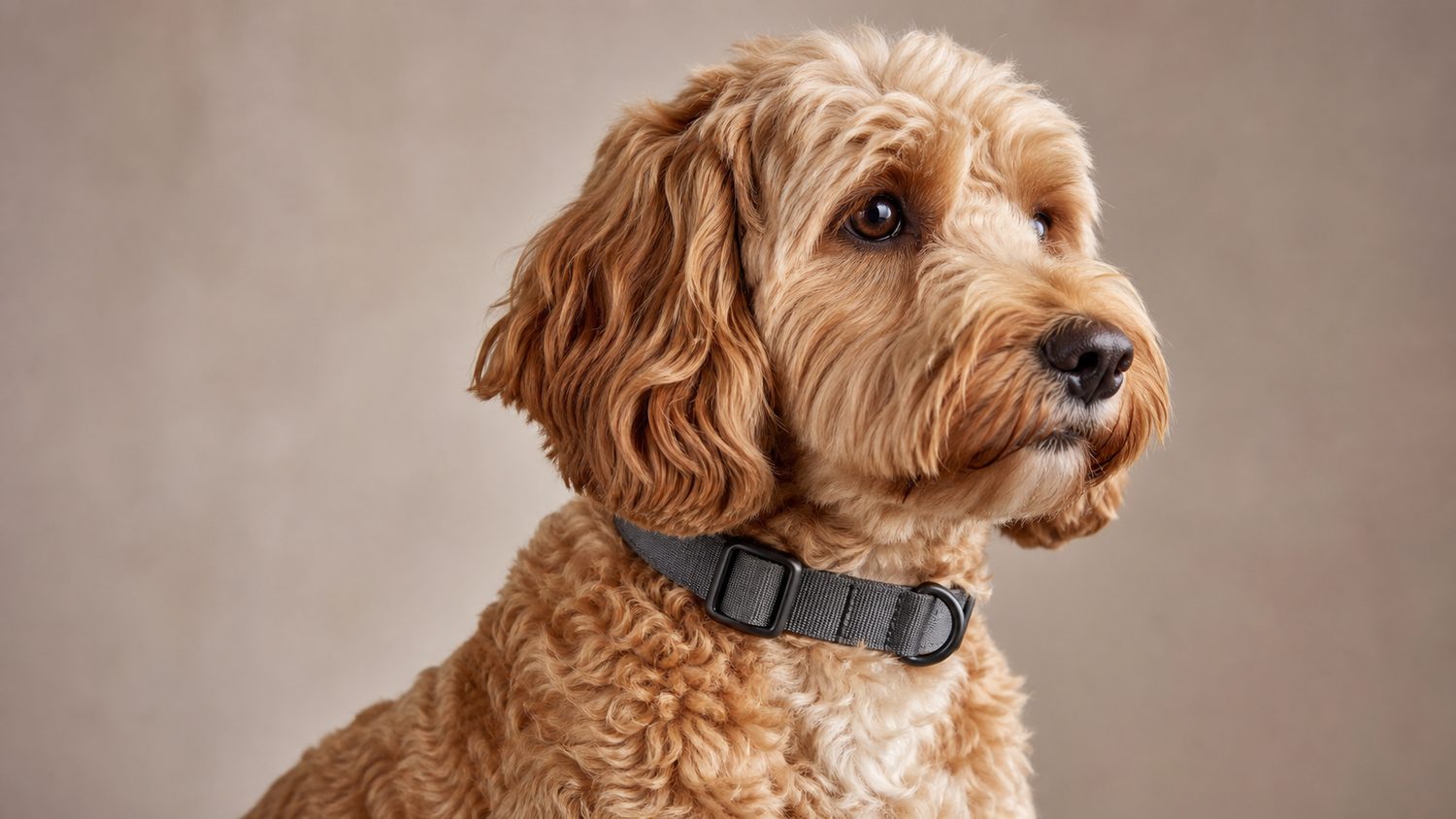 Illustration for collar for a cockapoo