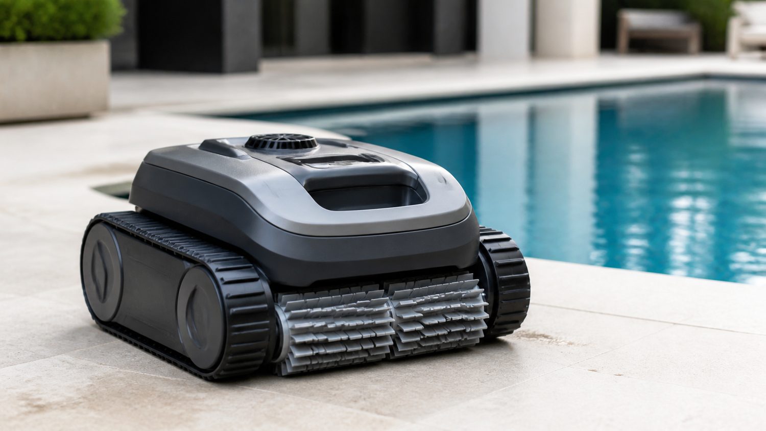 Illustration for commercial robotic pool cleaner