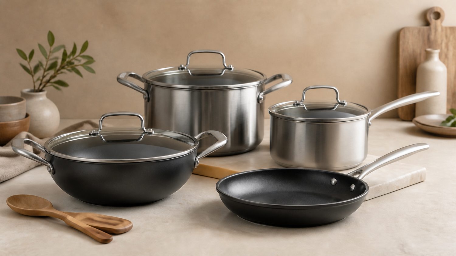 Illustration for cookware sets in india