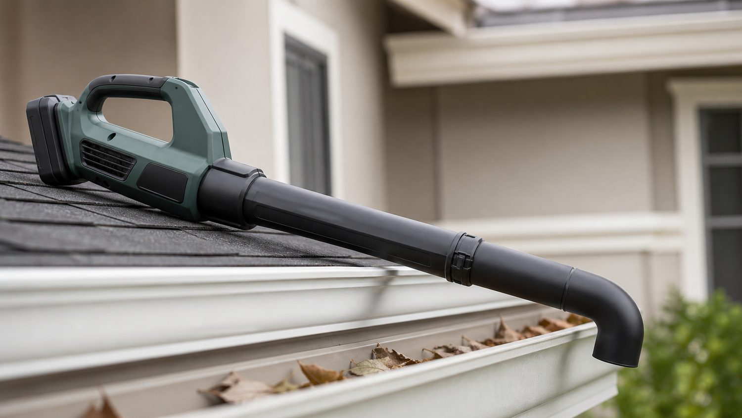 Illustration for cordless leaf blower for gutters