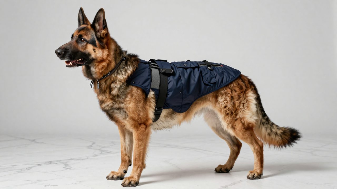 Illustration for costumes for german shepherds