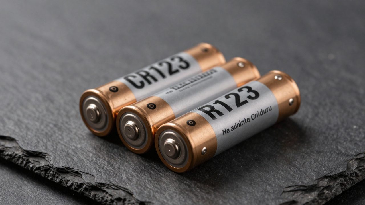 Illustration for cr123 rechargeable batteries for flashlight