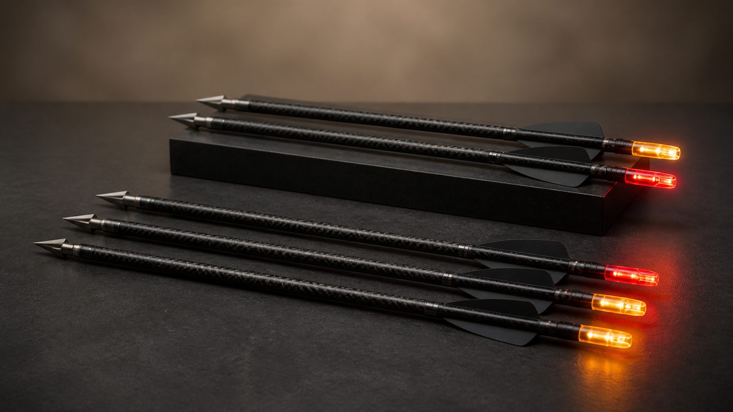 Illustration for crossbow bolts with lighted nocks