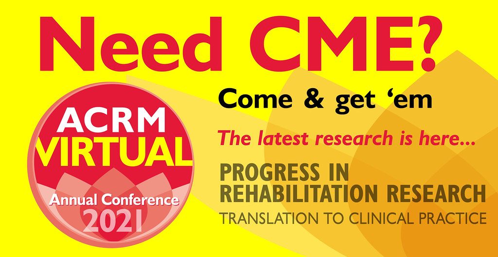 Need CME? Find them here: ACRM VIRTUAL #ACRM2021