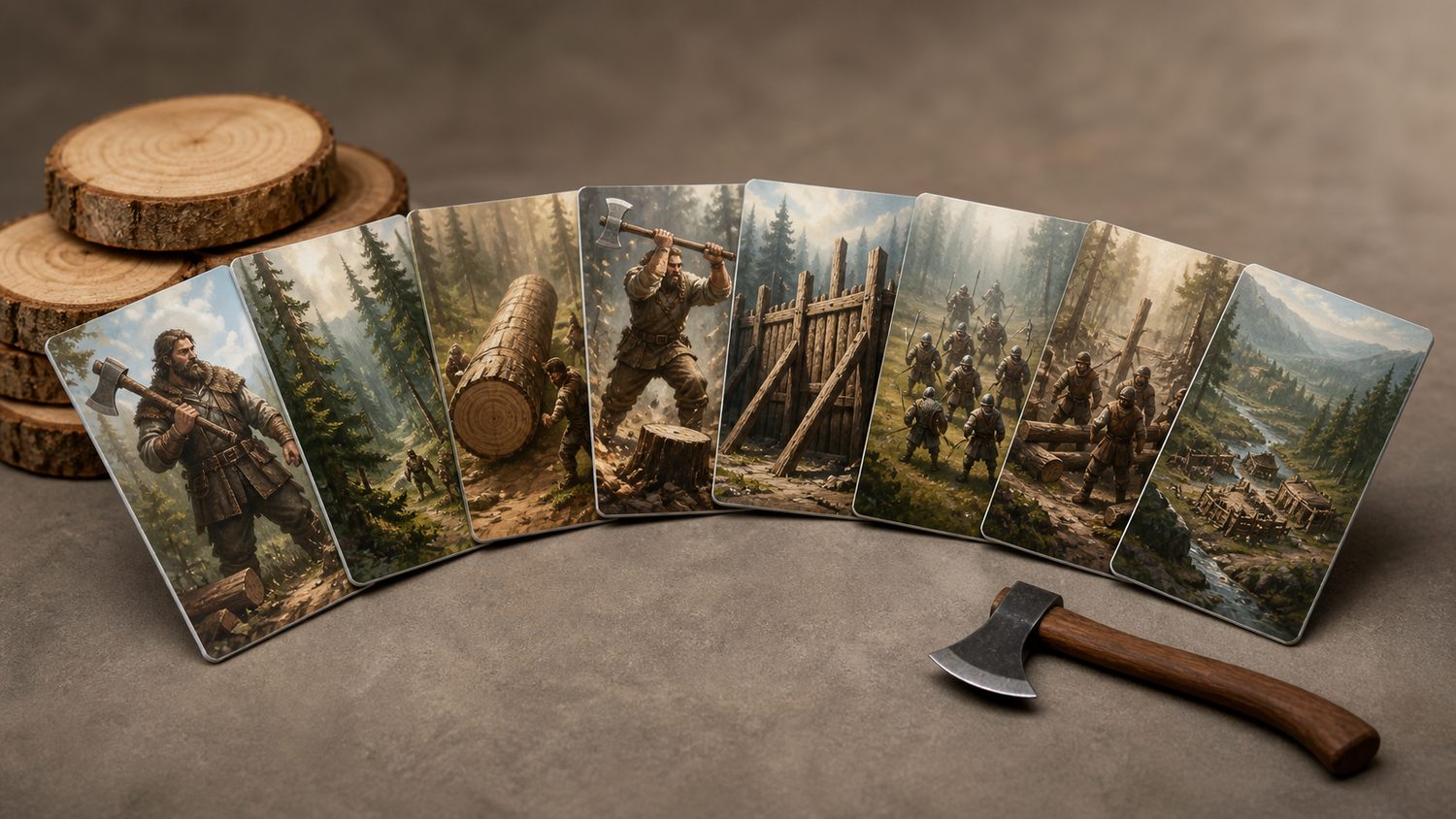 Illustration for decks for lumberjack rush