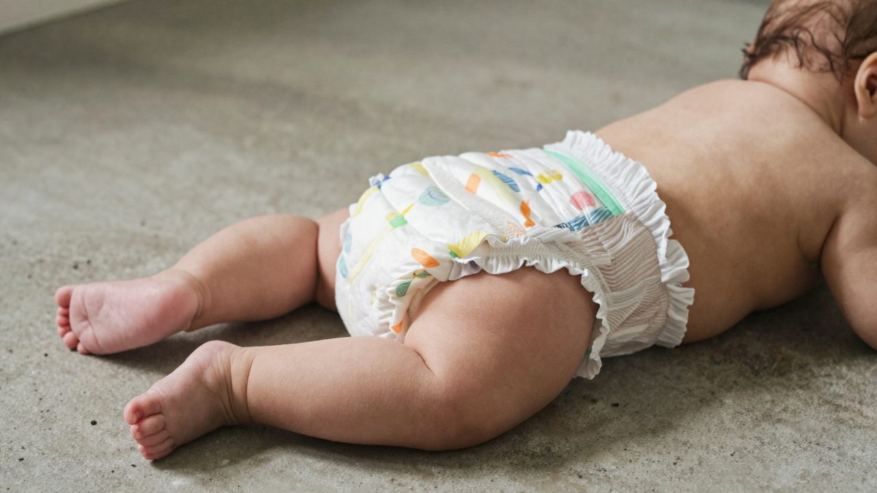 Illustration for diapers for chubby babies