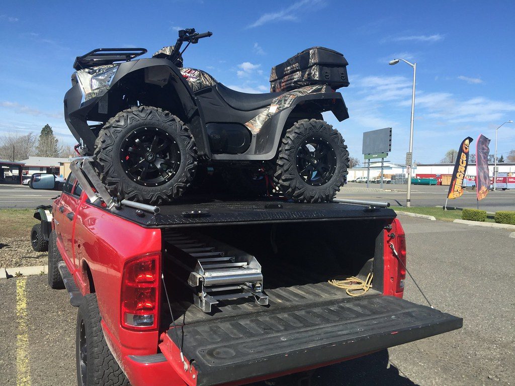 An ATV Hauler On A Dodge Ram