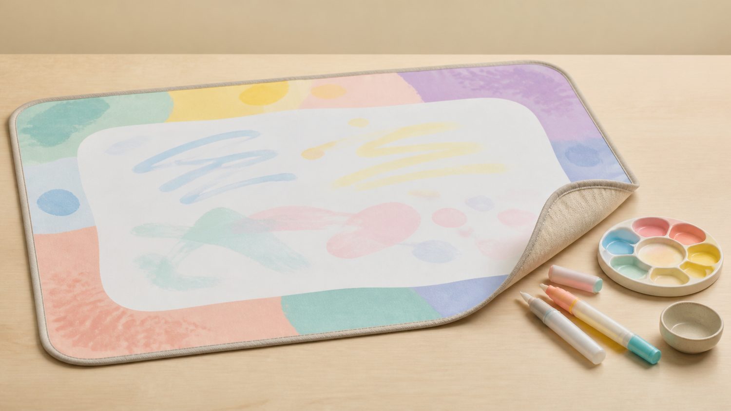 Illustration for doodle mat for toddlers