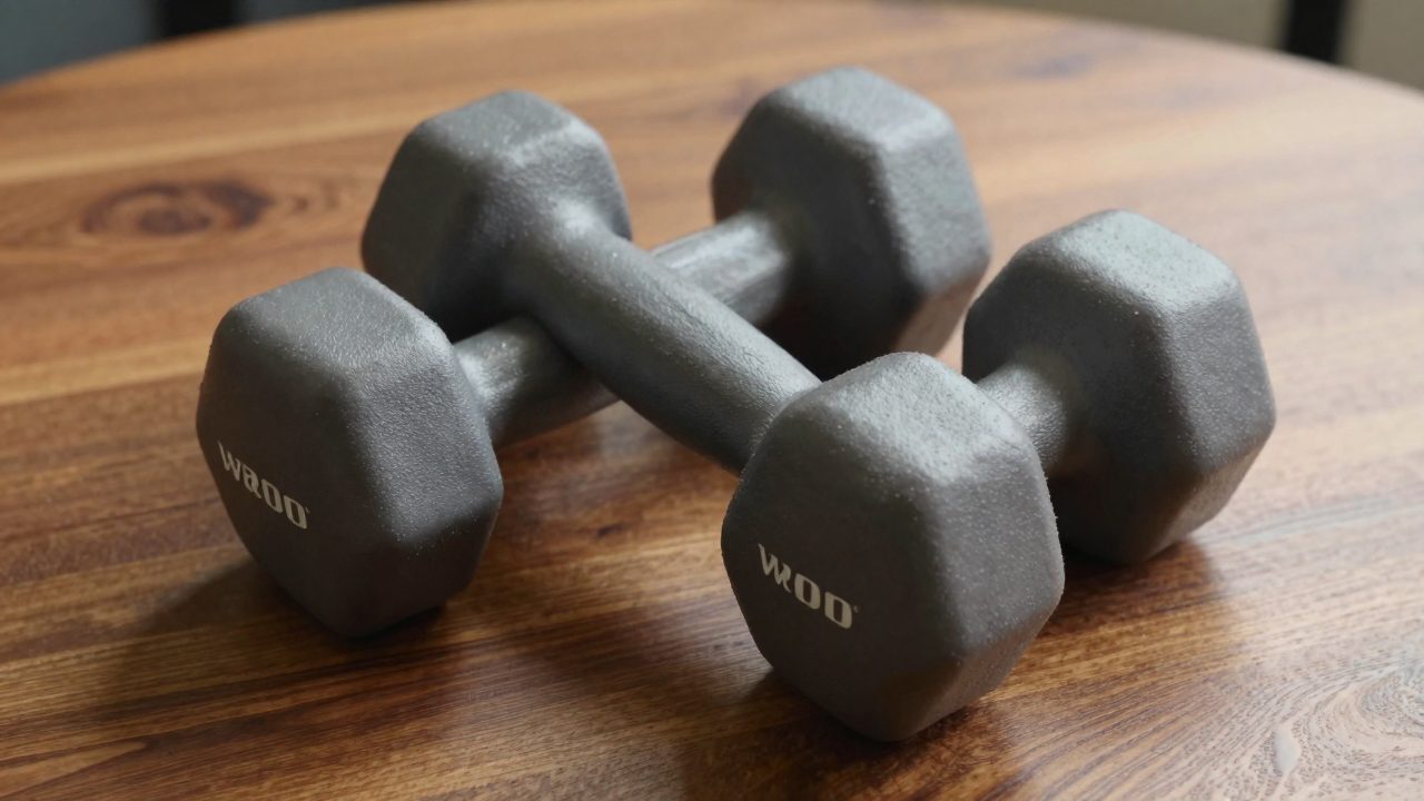 Illustration for dumbbells for a home gym in india