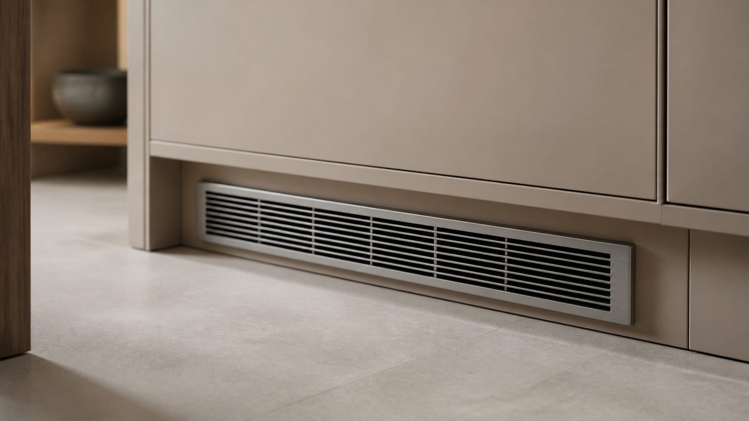 Illustration for electric toe kick heater