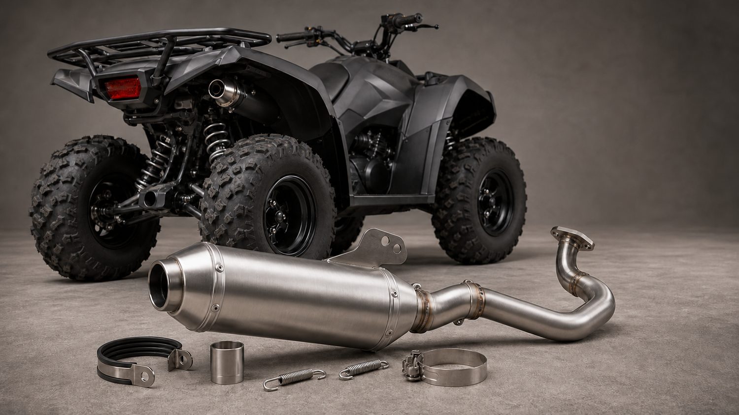 Illustration for exhaust for polaris predator 500