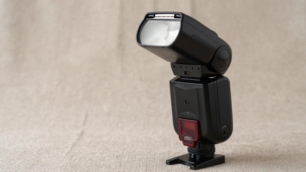 Illustration for external flash for sony a6500