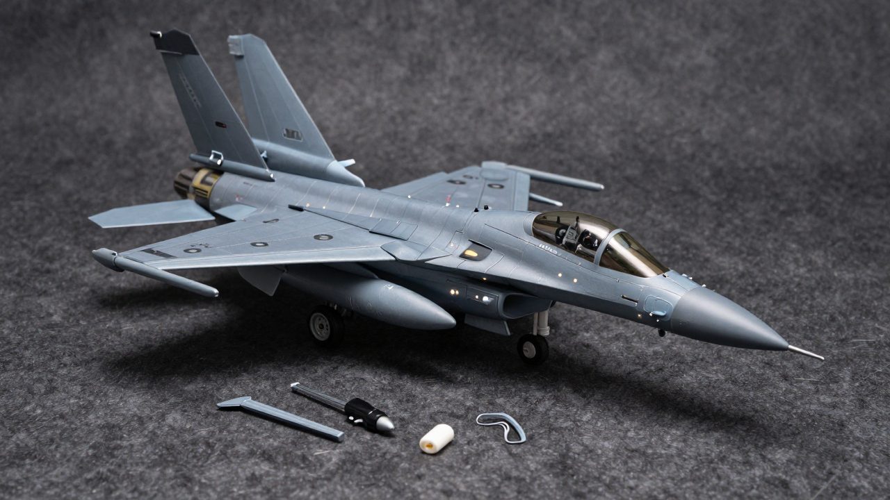 Illustration for f 16 model kit