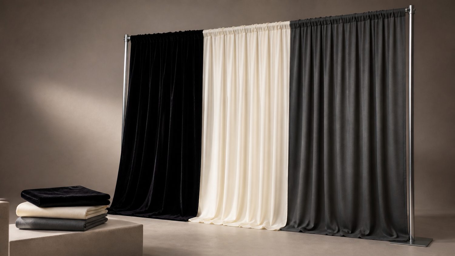 Illustration for fabric for pipe and drape